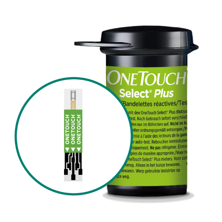 OneTouch Select Plus® tiras de teste 